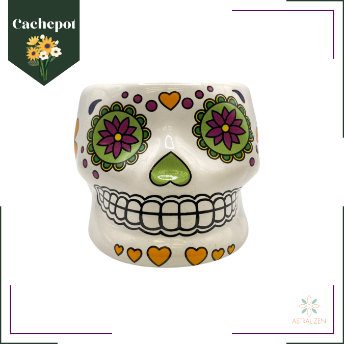 Cachepot Caveira Mexicana