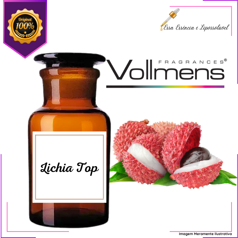 Essência Concentrada Lichia Top Vollmens Para Aromatizador - Velas - Sabonetes - Perfumes 500g