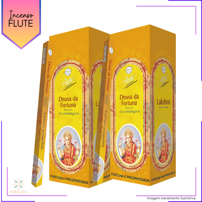 Incenso Flute Deusa da Fortuna - Kit com 6 Iguais ou Variados