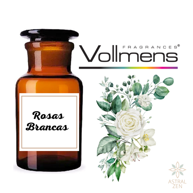 Essência Concentrada Rosas Brancas Vollmens Para Aromatizador - Velas - Sabonetes - Perfumes 500g