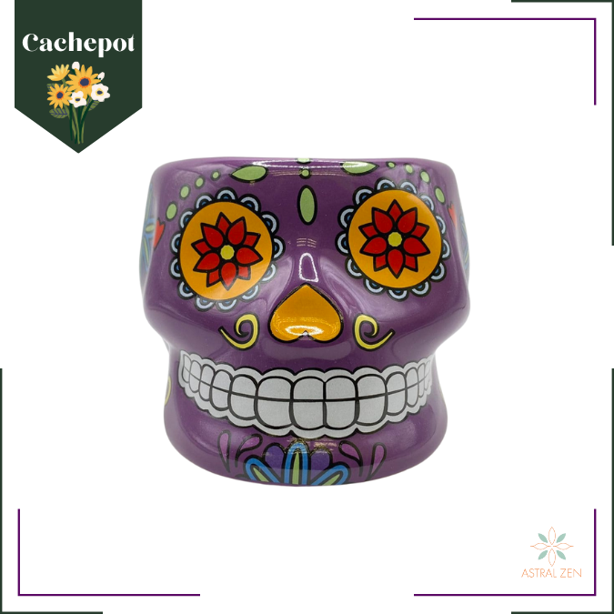 Cachepot Caveira Mexicana