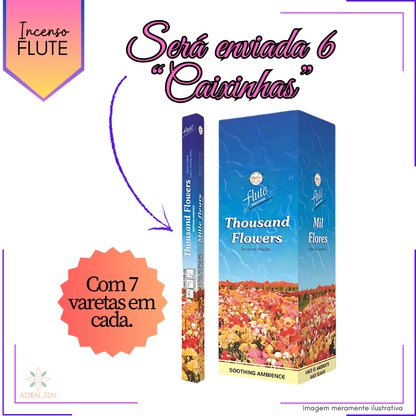 Incenso Flute Mil Flores - Kit com 6 Iguais ou Variados