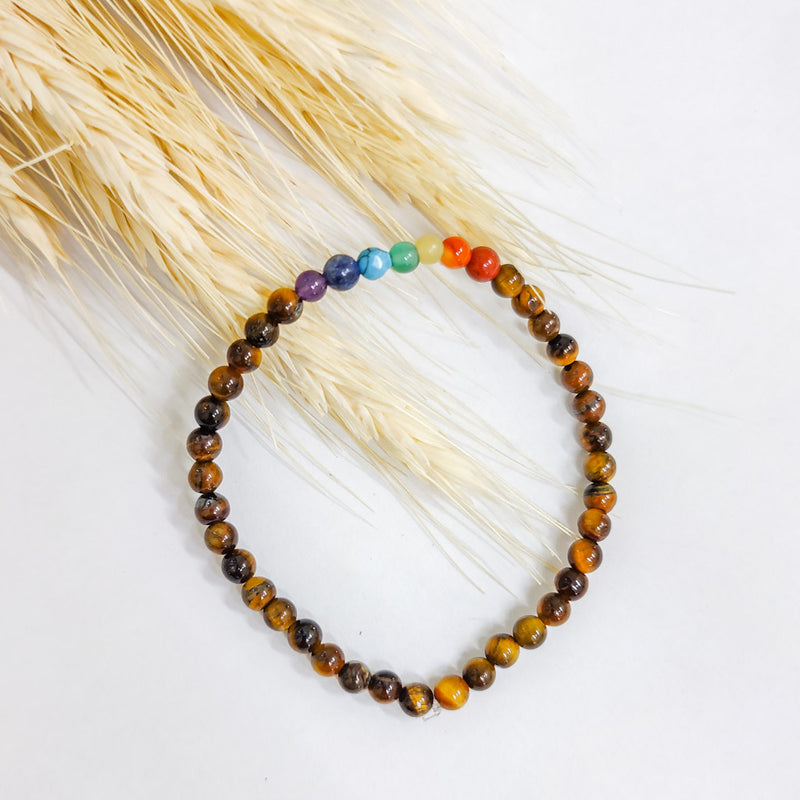 Pulseira Olho de Tigre - 7 Chakras