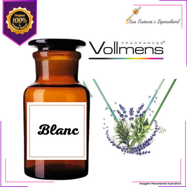 Essência Concentrada Blanc Vollmens Para Aromatizador - Velas - Sabonetes - Perfumes