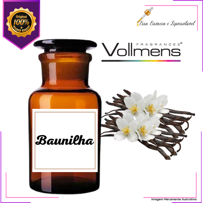 Essência Concentrada Baunilha Vollmens Para Aromatizador - Velas - Sabonetes - Perfumes