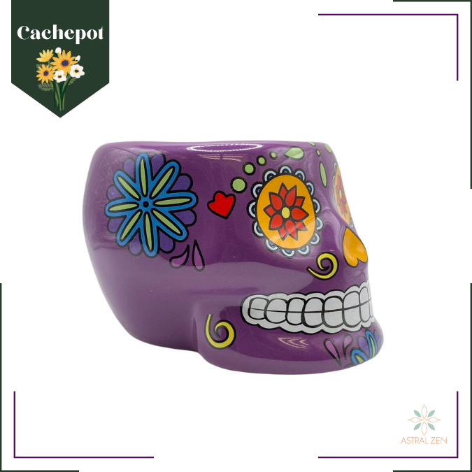 Cachepot Caveira Mexicana