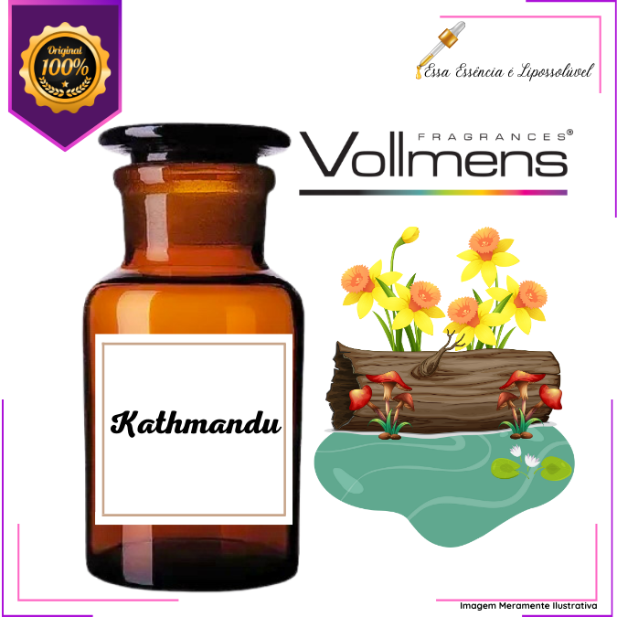 Essência Concentrada Inspiração Kathmandu Vollmens Para Aromatizador - Velas - Sabonetes - Perfumes