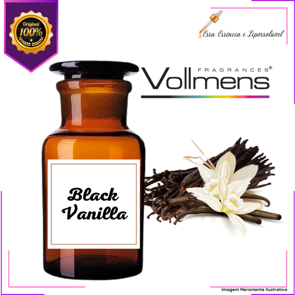 Essência Concentrada Black Vanilla Vollmens Para Aromatizador - Velas - Sabonetes - Perfumes