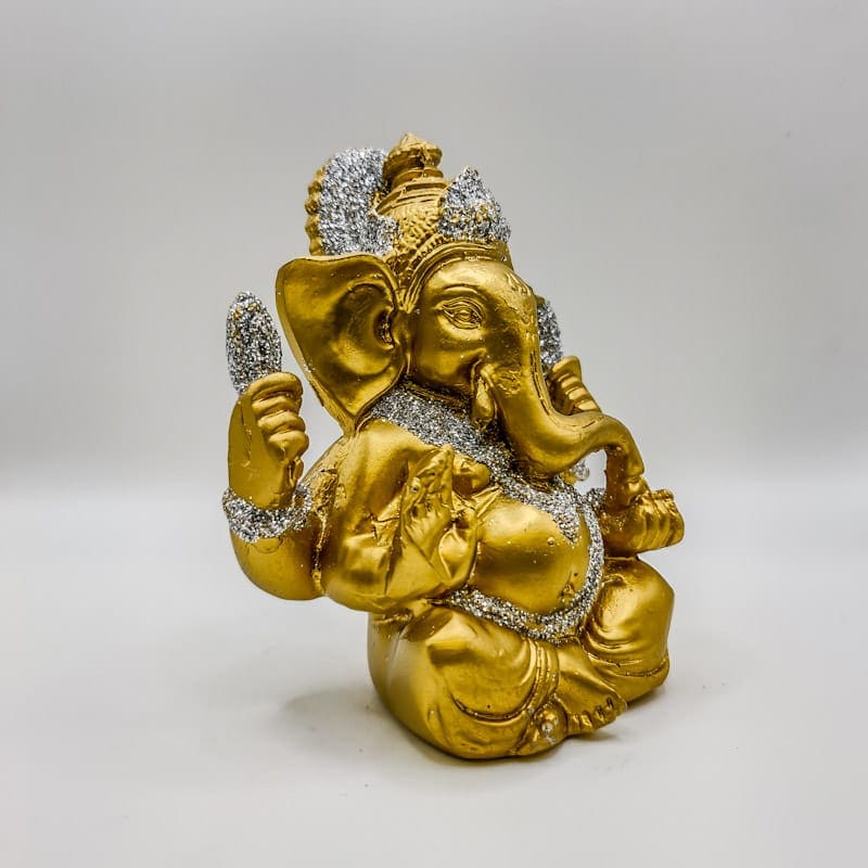 Ganesha Dourada e Prata