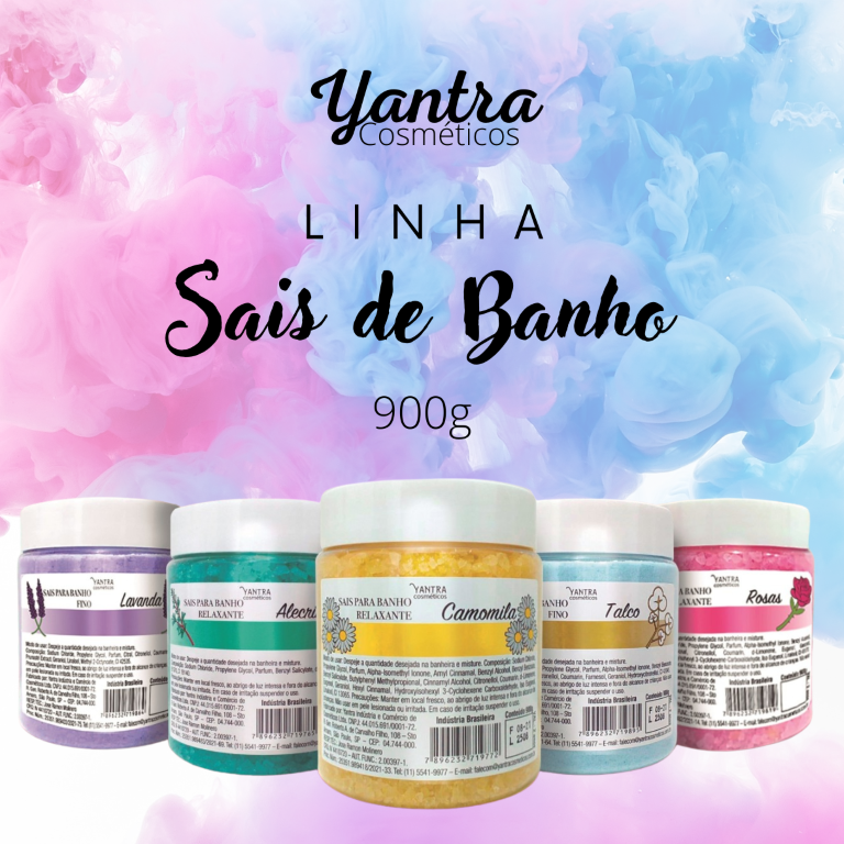 Sais Para Banho Relaxante Rosas Yantra 900g