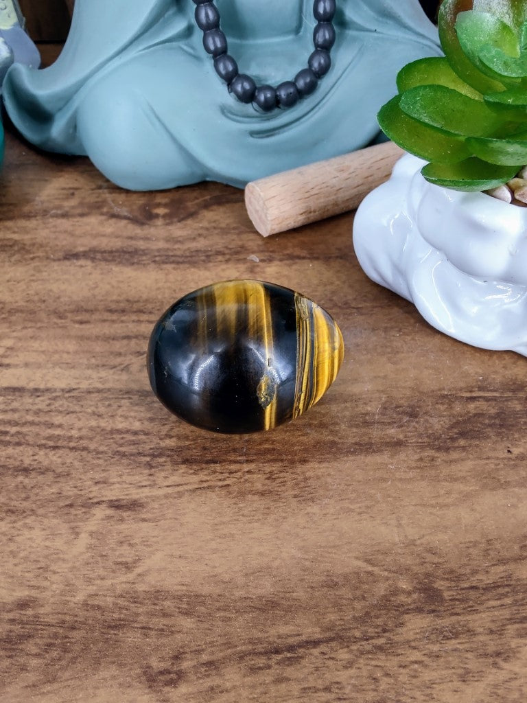 Esfera Oval Olho De Tigre