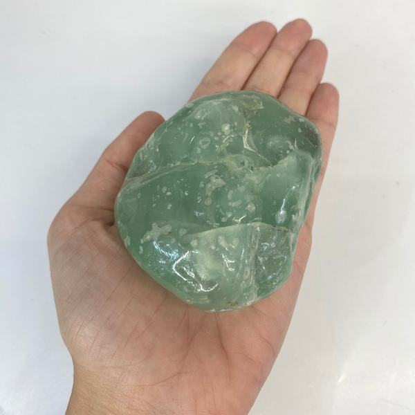 Pedra Fluorita Verde Rolada 308G