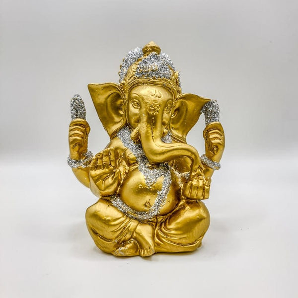 Ganesha Dourada e Prata