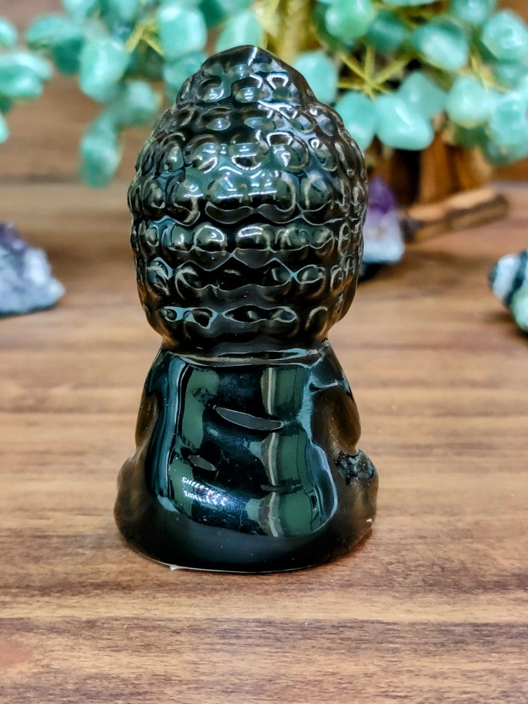 Ornamento Baby Buda Preto - Astral zen