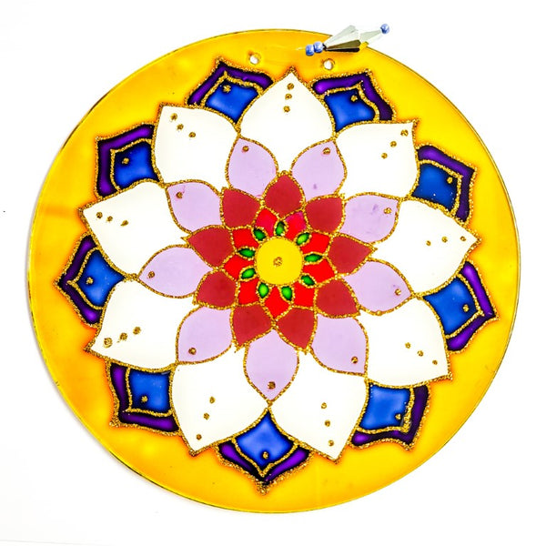 Mandala de Vidro Esotérica 18 cm - Astral zen