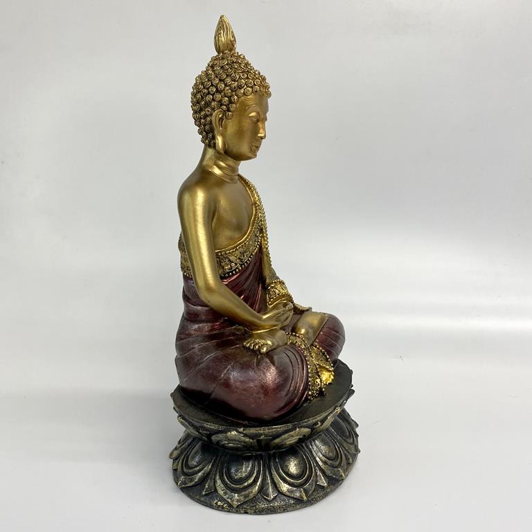 Buda Dourado Sentado 24 cm