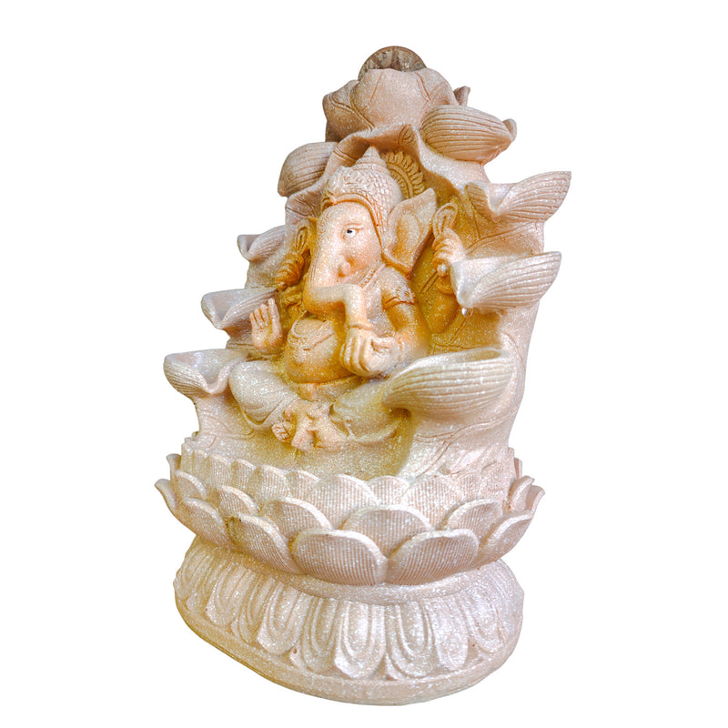 Fonte Esotérica Decorativa Com Bola Giratória - Ganesha