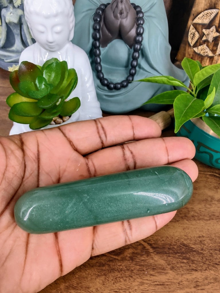 Bastão Massageador Quartzo Verde 130g - Astral zen