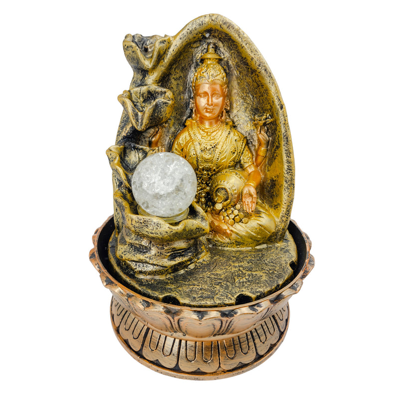 Fonte Esotérica Decorativa Com Bola Giratória Fortuna - Buda