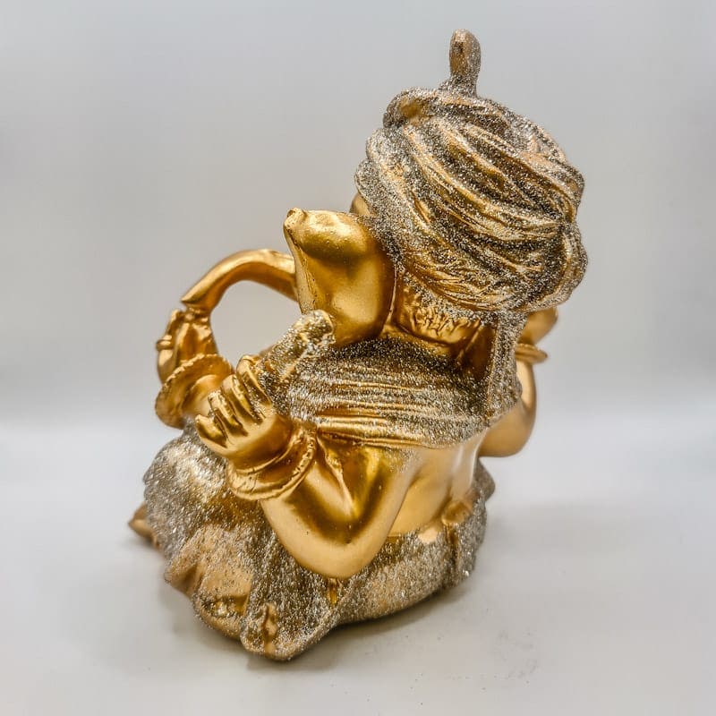 Ganesha Dourado com Turbante