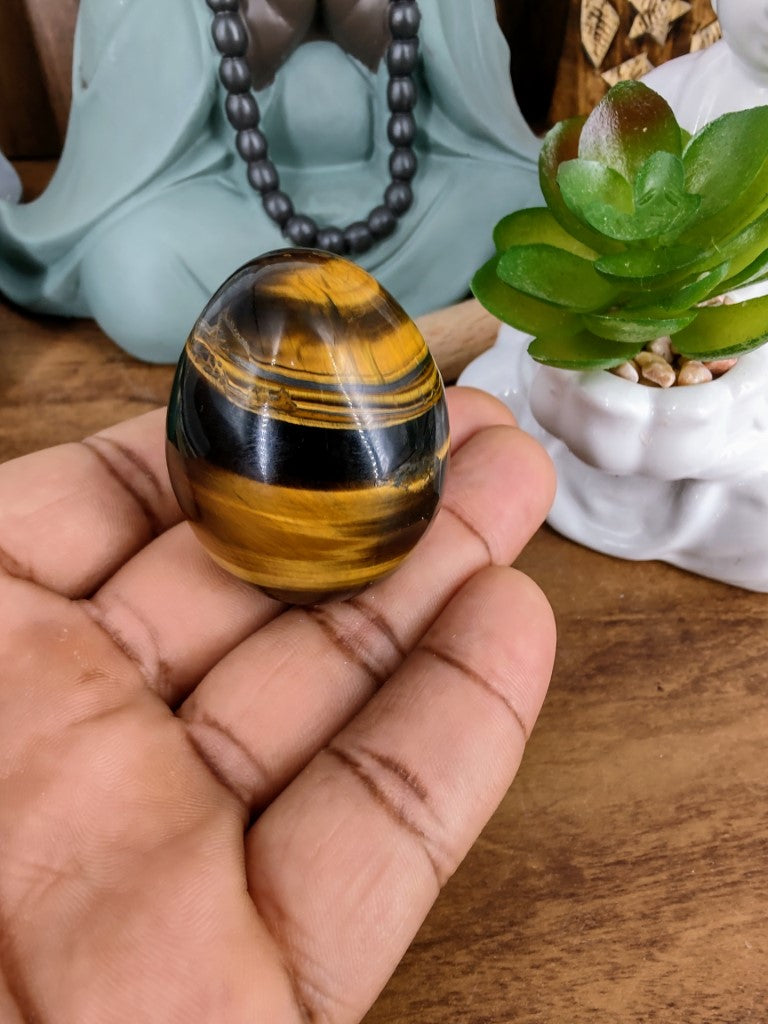 Esfera Oval Olho De Tigre