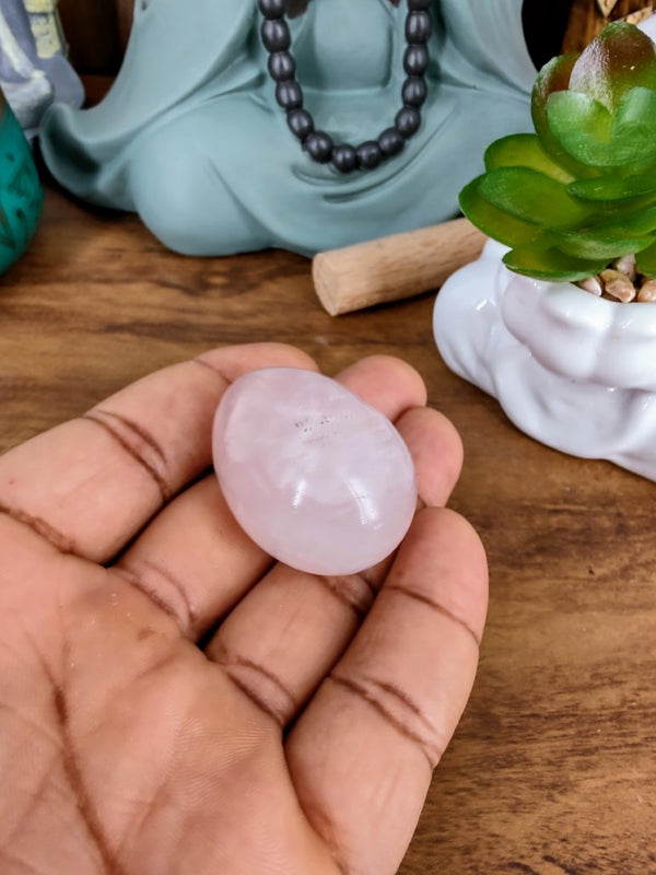 Esfera Oval De Quartzo Rosa - Astral zen