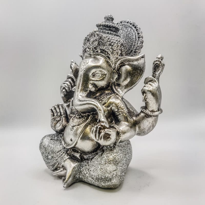 Ganesha da Sabedoria e da Fortuna Prateada