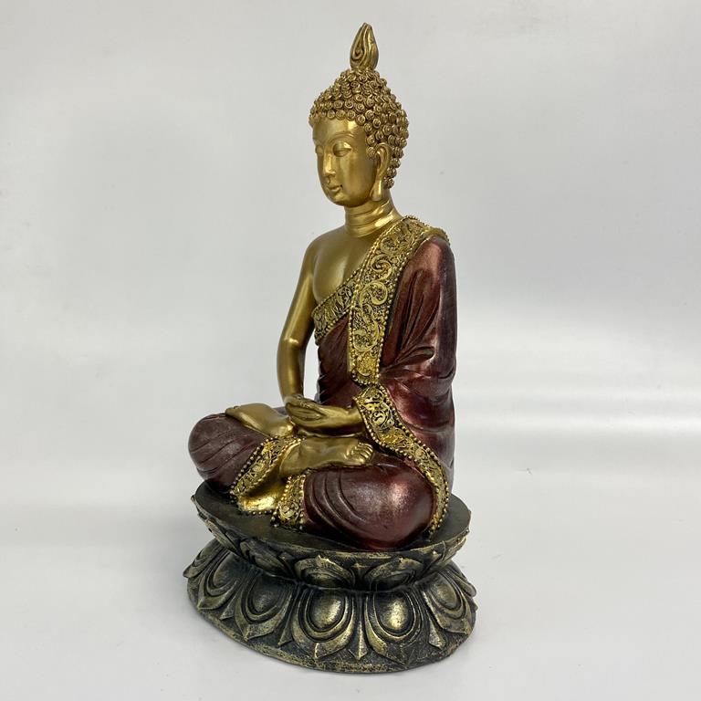 Buda Dourado Sentado 24 cm