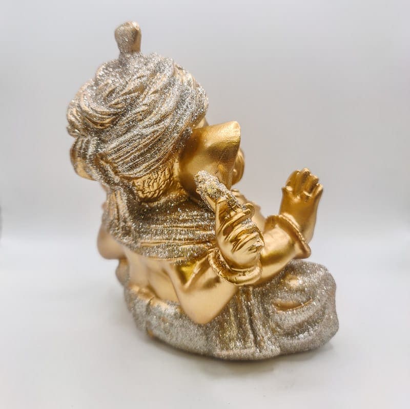 Ganesha Dourado com Turbante