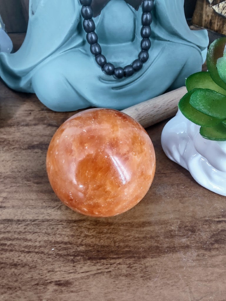 Esfera De Calcita Laranja 208G