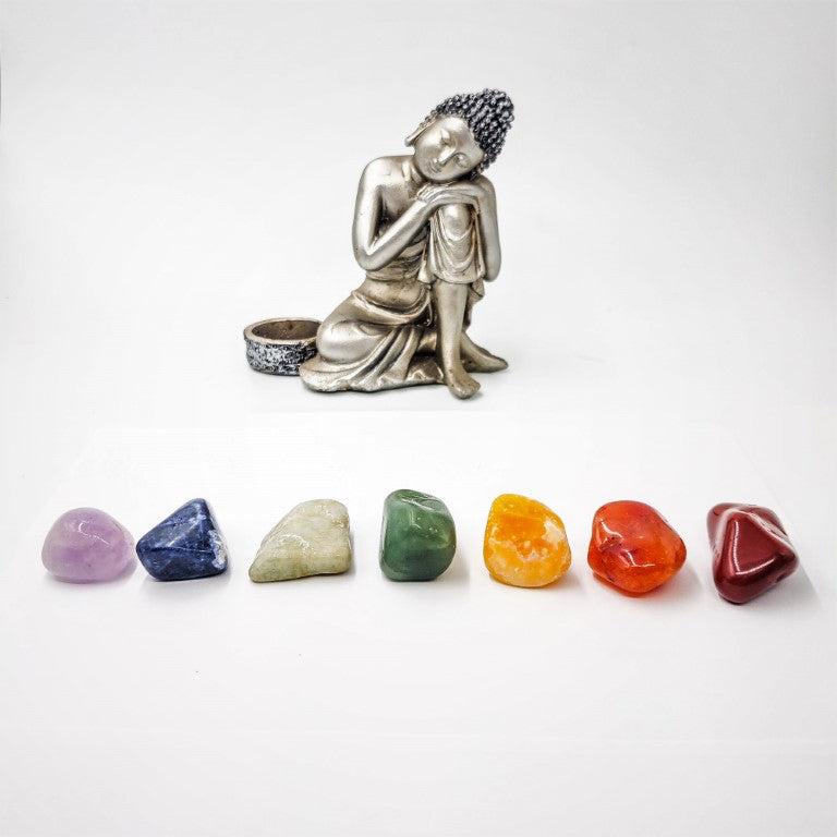 Kit Pedras 7 Chakras Grande - Pedras Roladas