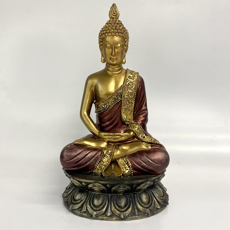 Buda Dourado Sentado 24 cm