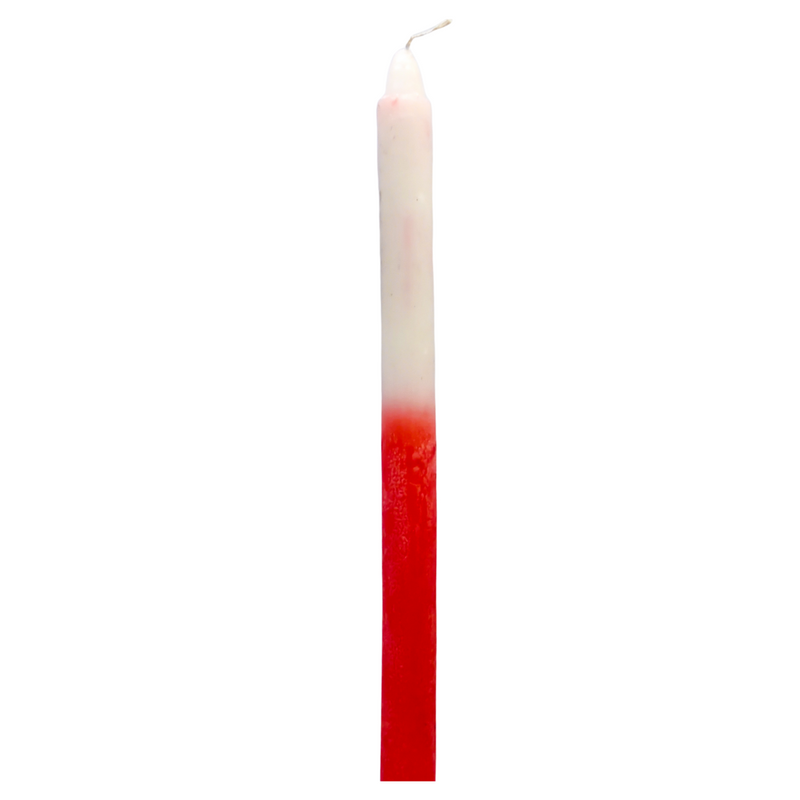 10 Velas Palito de Cor Parafina 12 Horas  (28 x 2cm)