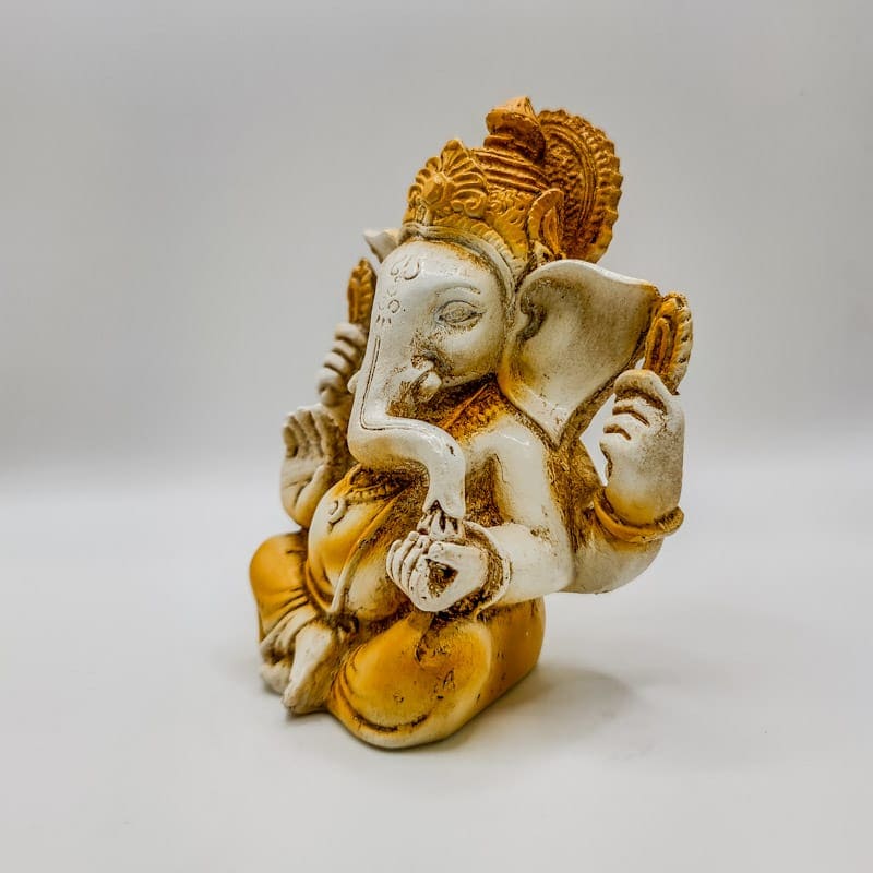 Estatueta Ganesha da Sabedoria Bege