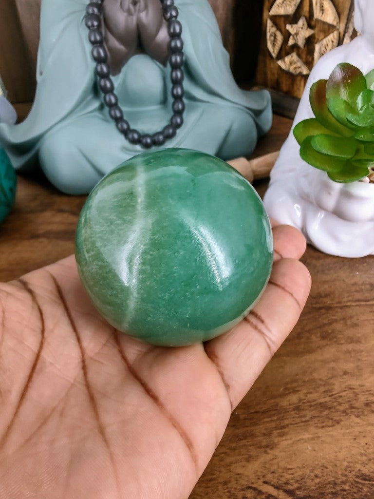 Esfera De Quartzo Verde 276G - Astral zen