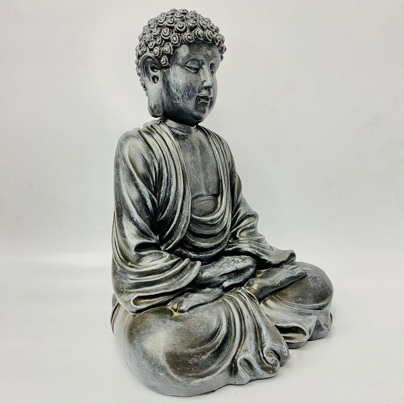 Buda Meditando Cinza 28 cm