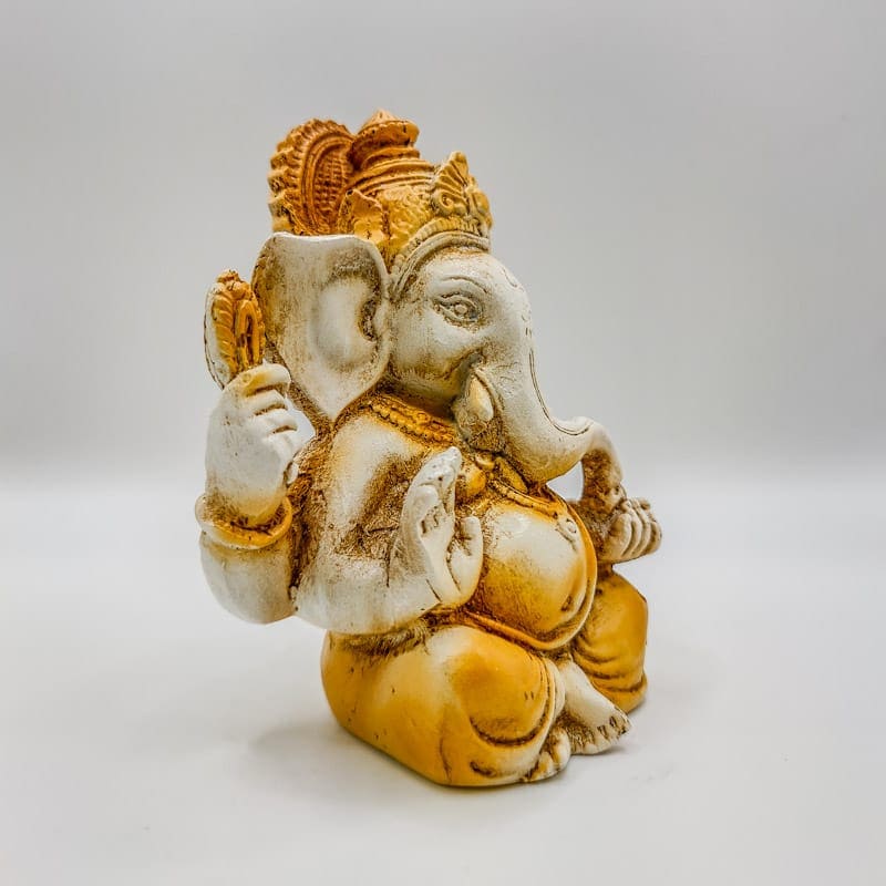 Estatueta Ganesha da Sabedoria Bege